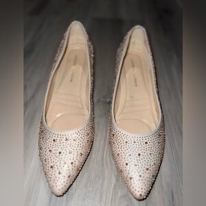 Adrienne Vittadini Beige Studded heels 8 1/2